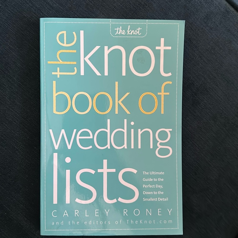 The knot - the book of wedding lists